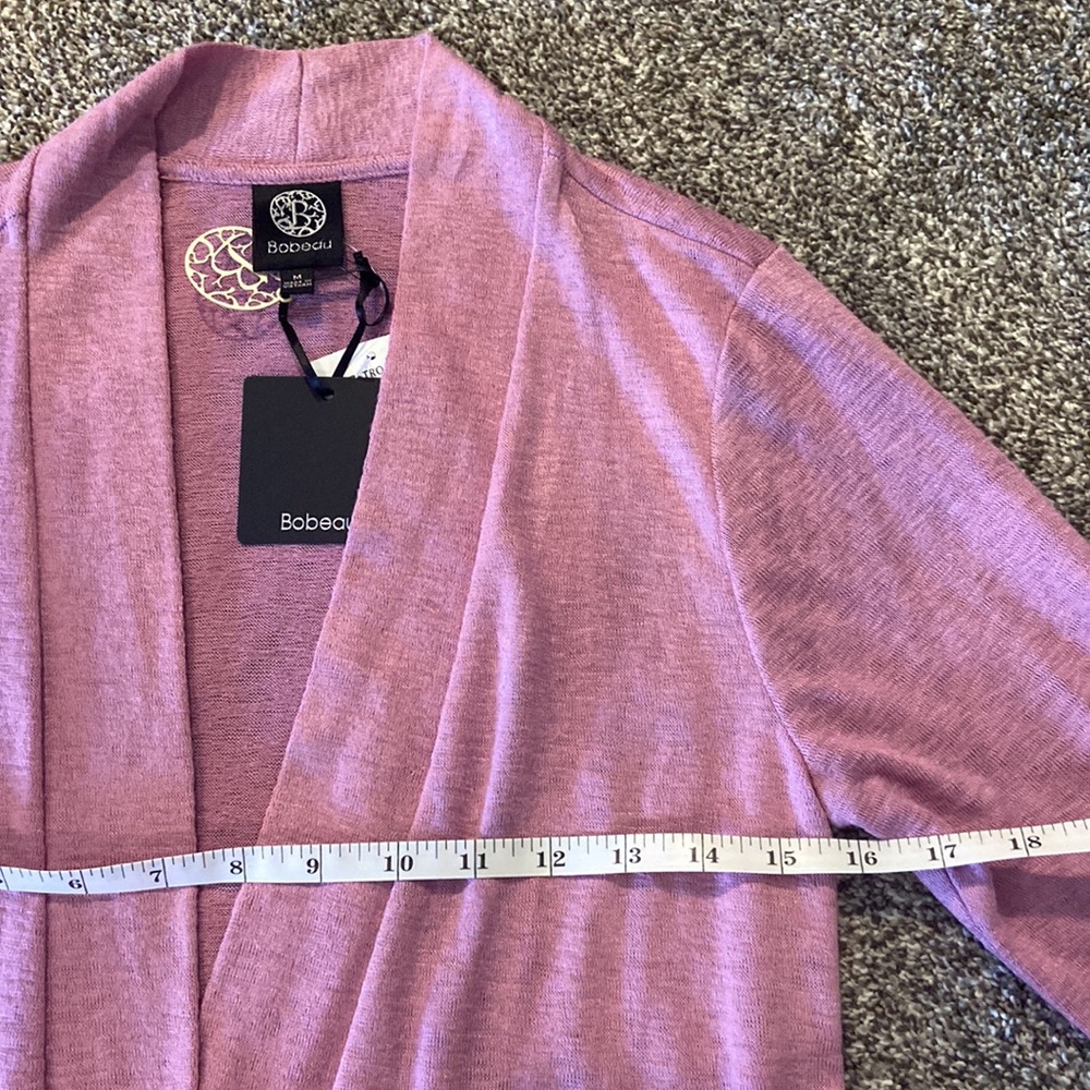 NWT Bobeau Open Front Long Sleeve Cardigan in Sz Medium - Picture 5 of 10